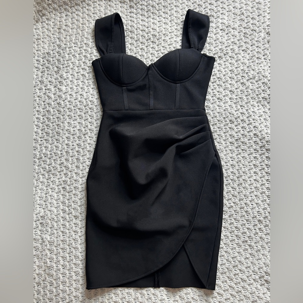 Women’s Ruched Wrap Sleeveless Mini Party Club Bandage Dress